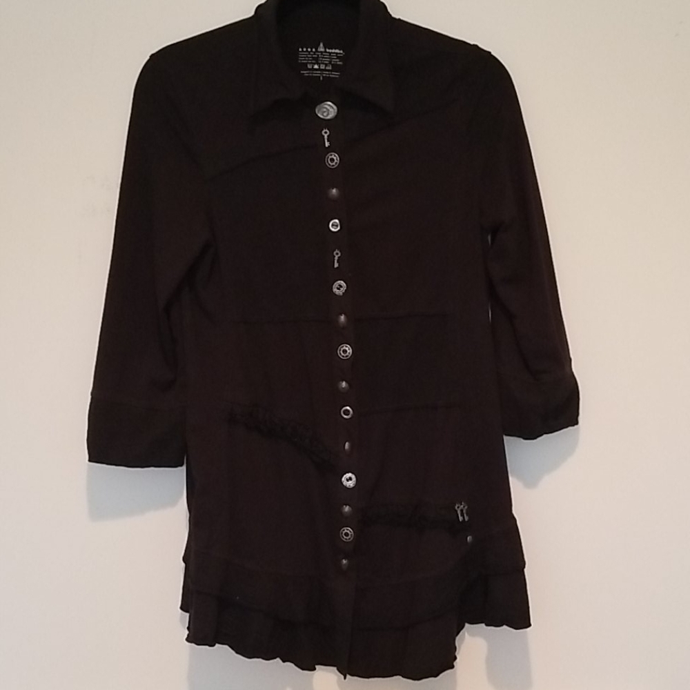 Jacket soft cotton black (S)